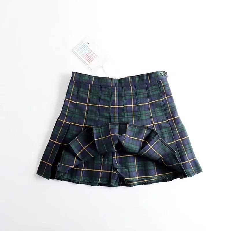 New Women's Plaid Pleated Skirt Skirt Women - Mubimart