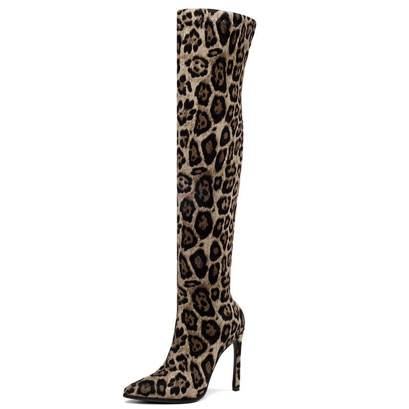 Stiletto high heel over the knee boots - Mubimart