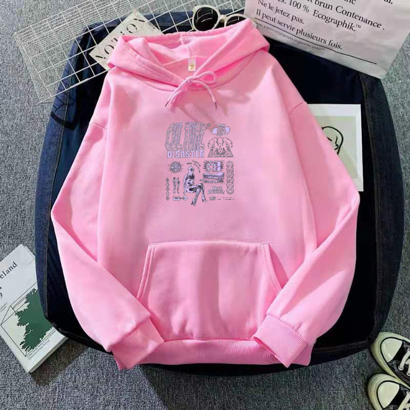 Dames Fluwelen Verdikte Losse Hoodies Sweatshirt