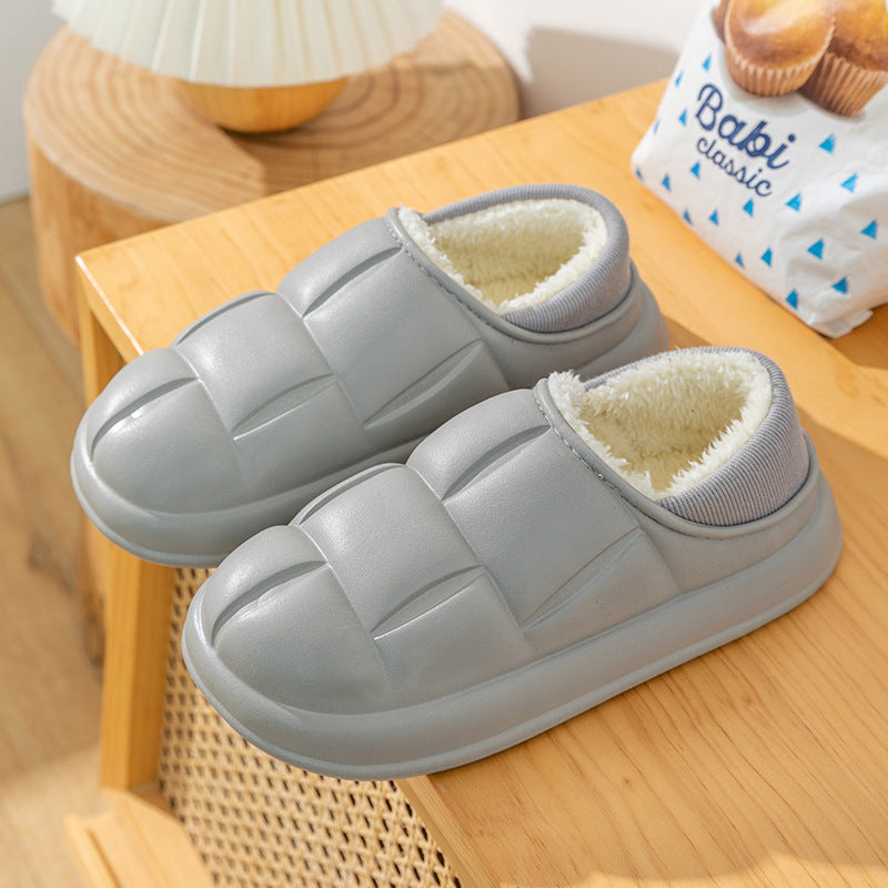 EVA House Shoes Indoor Fuzzy Fluffy Slippers Winter Plush Shoes - Mubimart -  