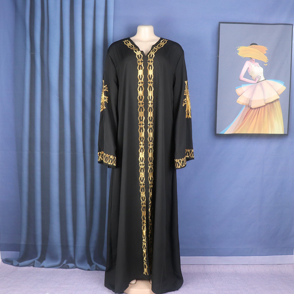 Ethnic Style Plus Size Dress Middle East Muslim Style Robe - Mubimart -  