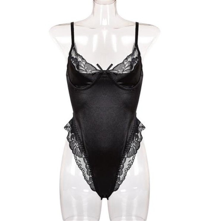 Lace sexy bodysuit - Mubimart -  