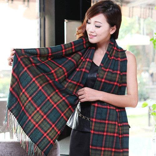 Thick and long unisex scarves - Mubimart