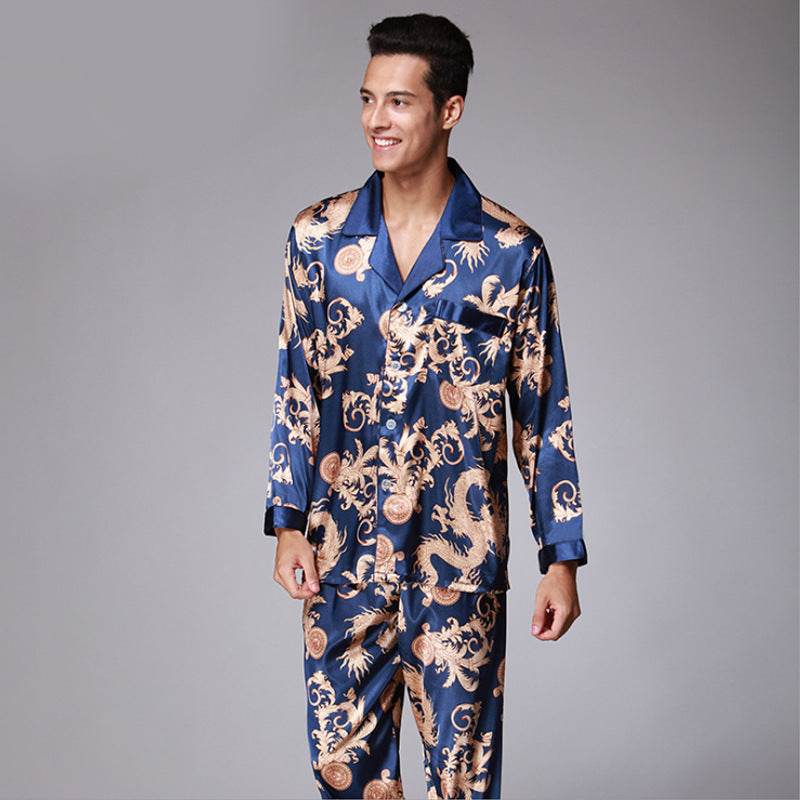 Men's short-sleeved trousers pajama set - Mubimart