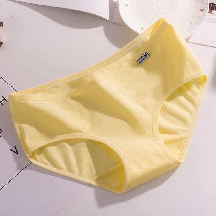 Girls'' underwear, women''s cotton, medium low waist, large size, students'' cotton, girls'' modal red briefs - Mubimart