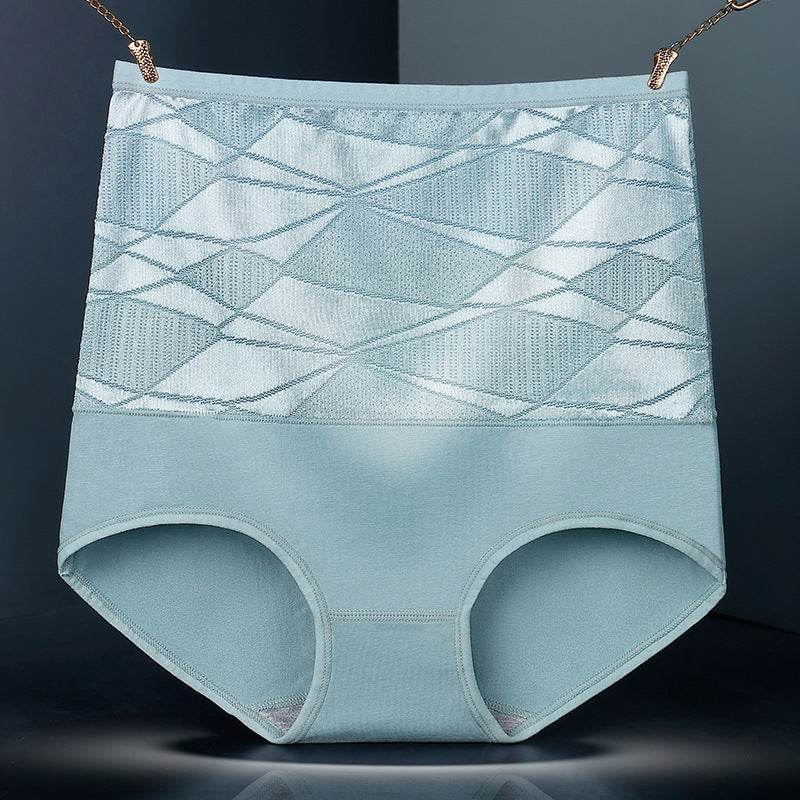 High waist jacquard panties - Mubimart