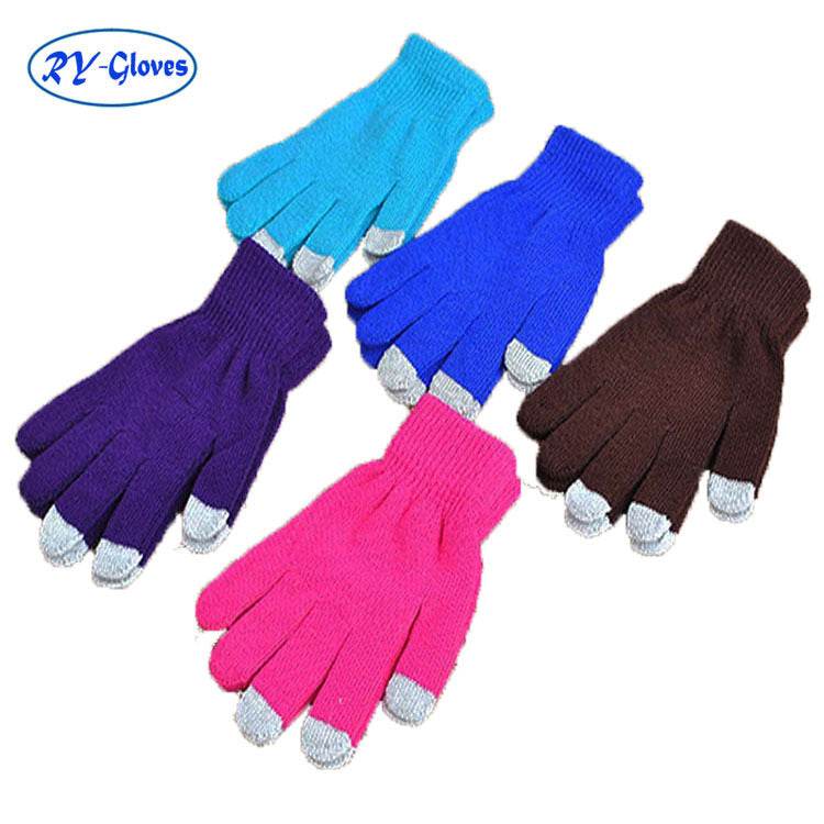 Touch screen gloves warm knit wool touch screen gloves winter touch gloves - Mubimart