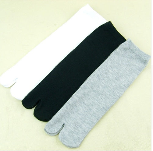 Japanese men's socks, women's socks, two toe socks, toe socks, wooden socks - Mubimart -  