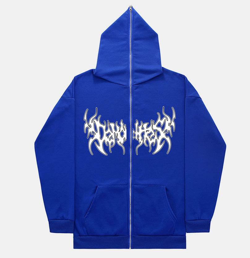 Personalized All-matching Loose Casual Zipper Hoodie - Mubimart