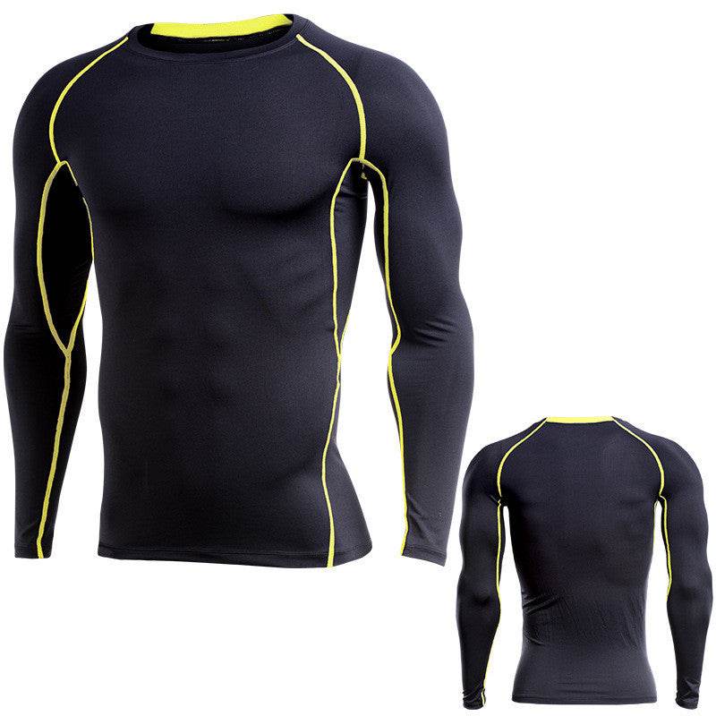 Long-sleeved workout clothes quick-drying T-shirt - Mubimart
