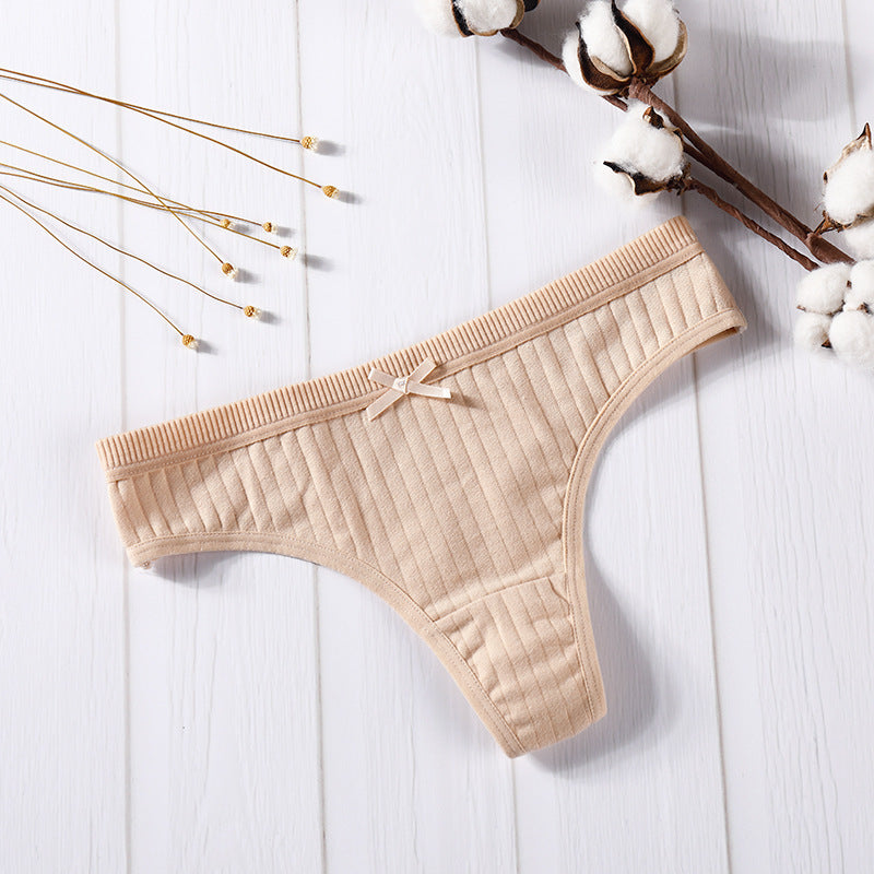 Women's cotton thong - Mubimart -  