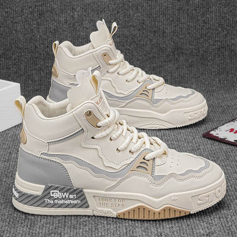 Men's Plus Size High-top Casual Sneaker Mid-top Sports - Mubimart