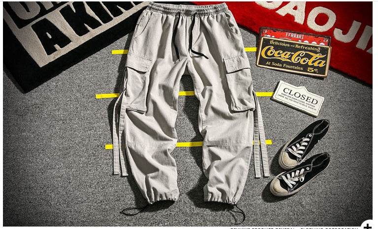 RIBBON Cargo Pants - Mubimart