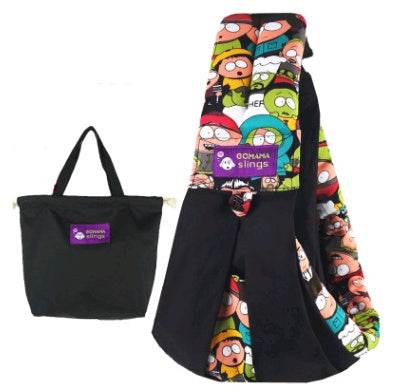 Cotton breathable sling baby carrier baby bag back pocket - Mubimart
