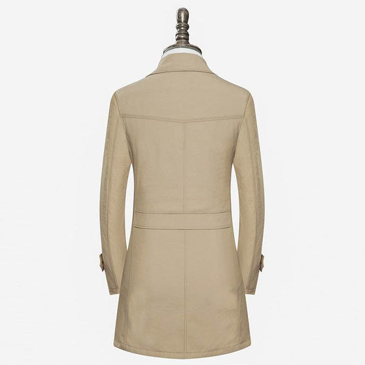 Slim handsome coat trench coat - Mubimart
