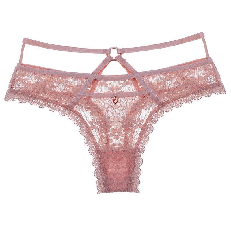 High waist panties ladies cross cutout thong - Mubimart