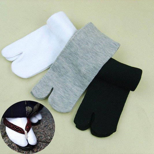 Japanese men's socks, women's socks, two toe socks, toe socks, wooden socks - Mubimart
