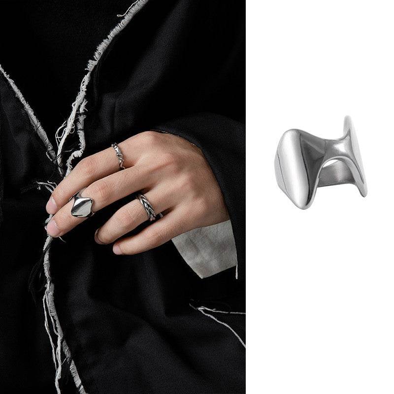 Titanium Steel Cool Wind Joint Ring For Men And Women - Mubimart