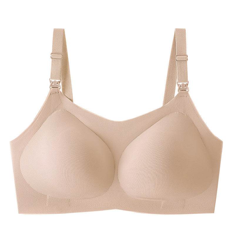 Nursing Bra Seamless Wireless One-piece Buckle - Mubimart