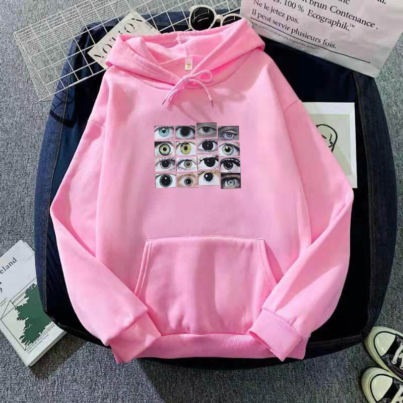 European And American Loose Long Sleeve Hoodie Plus Size Solid Color Sweatshirt - Mubimart