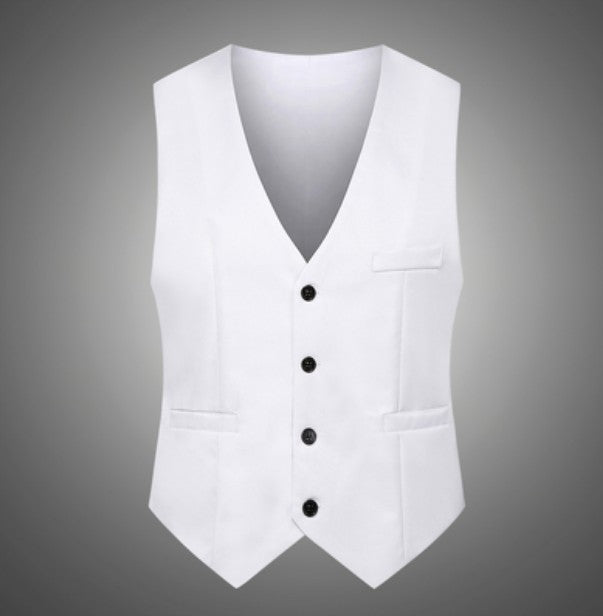 Fashion Simple Men's Suit Solid Color Vest