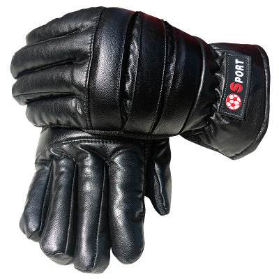 Rainproof touch screen leather gloves - Mubimart