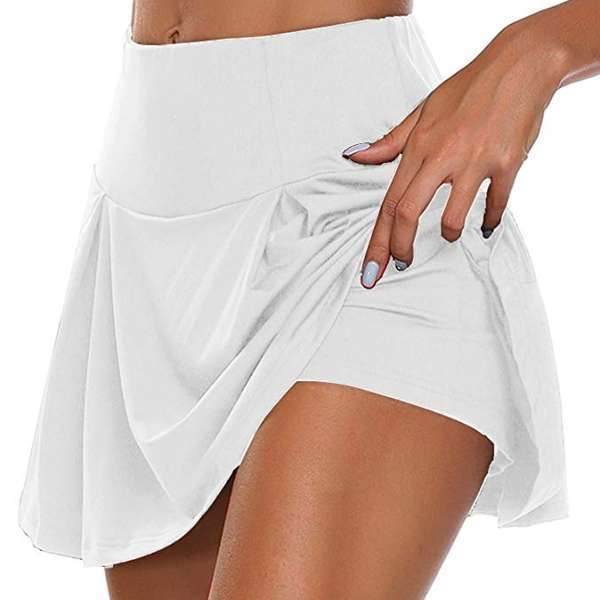 Skirted Biker-Shorts Scrunch Cycling Butt Marathon Running - Mubimart