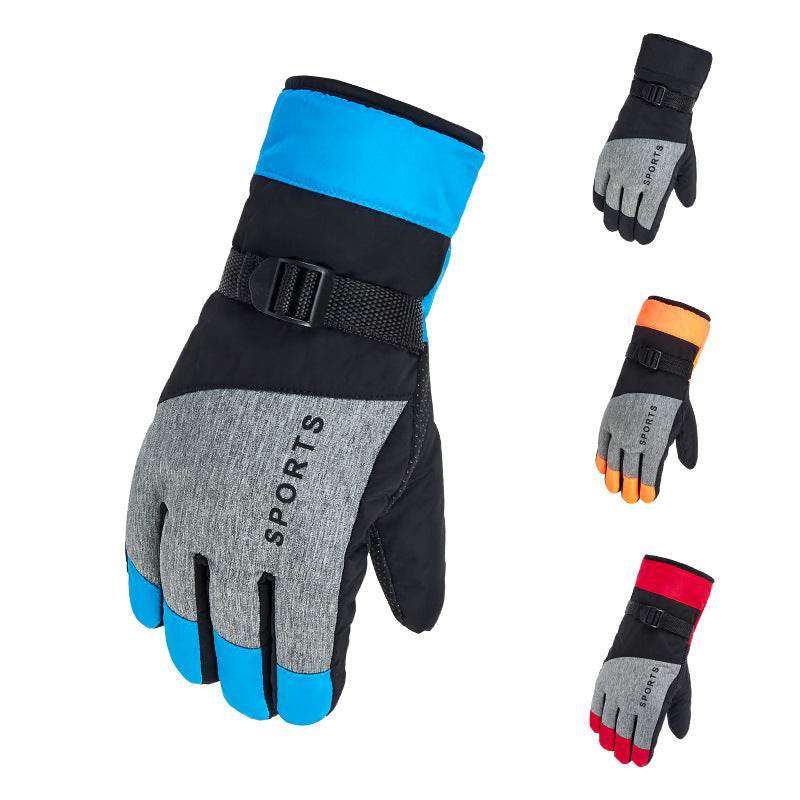 Men Ski Gloves Thickened And Velvet - Mubimart