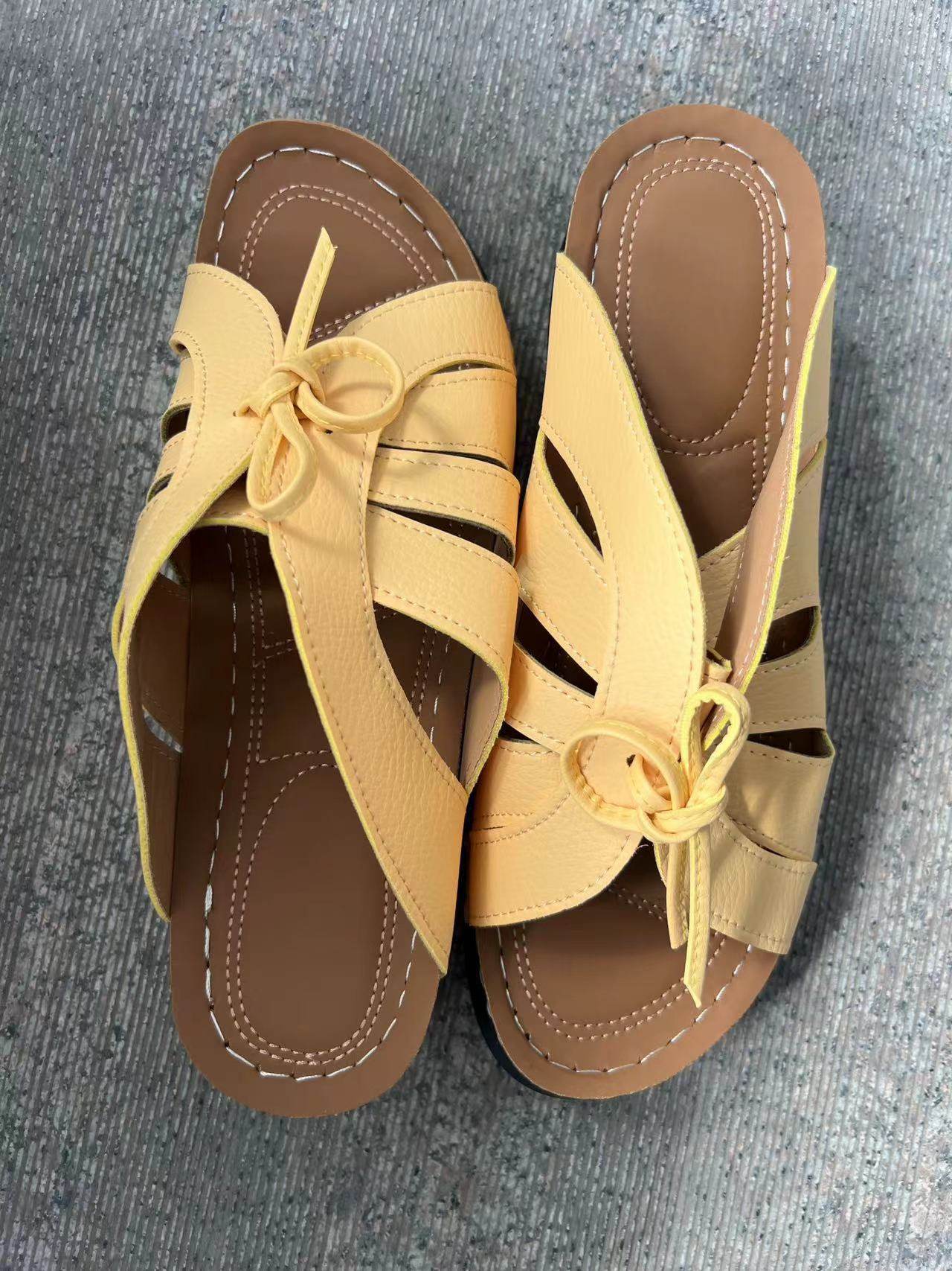 New Roman Shoes For Women Lace-up Platform Wedges Sandals Summer Fashion Slides Casual Vacation Beach Slippers - Mubimart