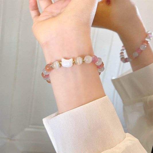 Colorful Sweet Beaded Bracelet For Women Special-interest Design - Mubimart