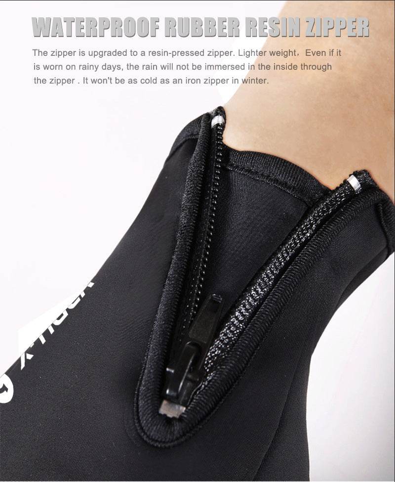 X-TIGER Winter Touch Screen Gloves Full Finger Zipper Touch Screen Men And Women Windproof Warm Cycling Sports Fleece Mountaineering - Mubimart