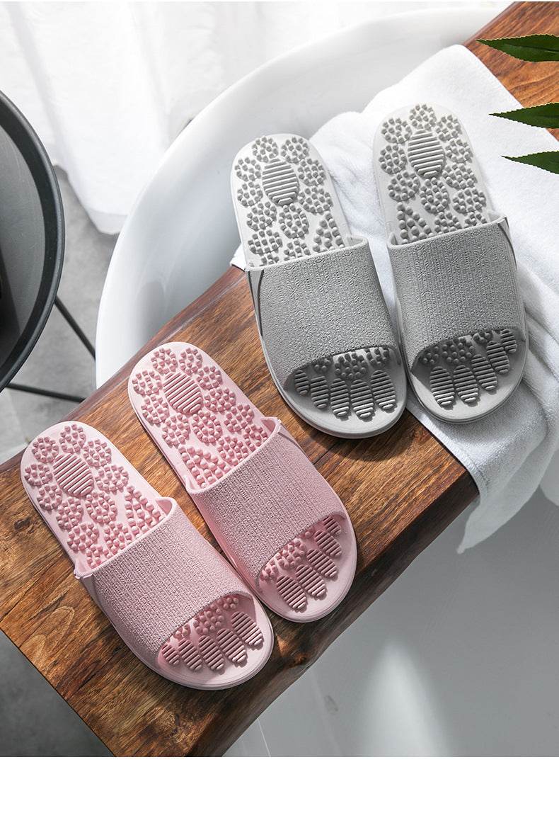 Reflexology Foot Massage Slippers Bath Slippers Tension Relief Acupuncture Feet Massager Household Slipper Foot Health Care - Mubimart