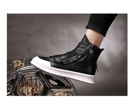 PU leather Men Boots Winter Ankle Boots - Mubimart