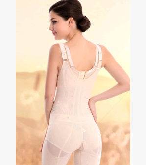 Flat angle jumpsuit adjustable corset ladies postpartum corset underwear abdomen corset - Mubimart
