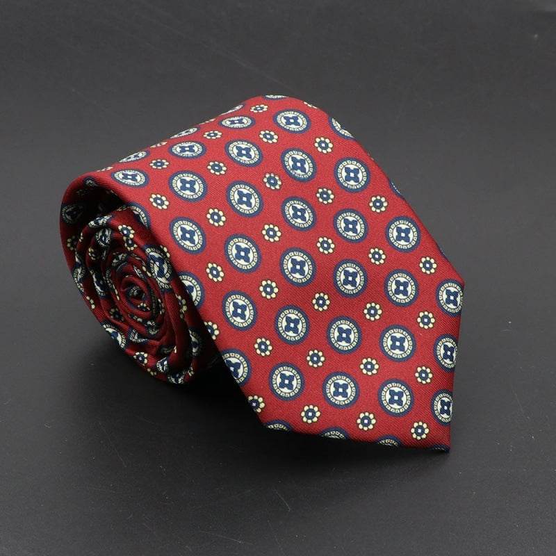Super Soft Bohemian Silk Ties Men's Fashion 75mm Necktie - Mubimart