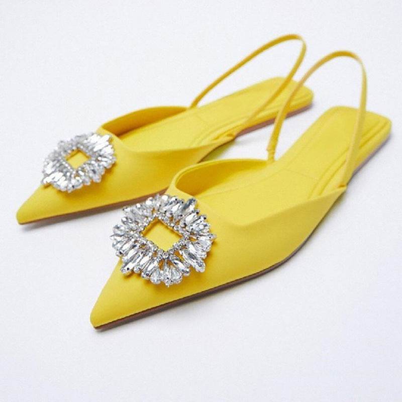Women's Pointed Toe European And American Flat Sandals - Mubimart
