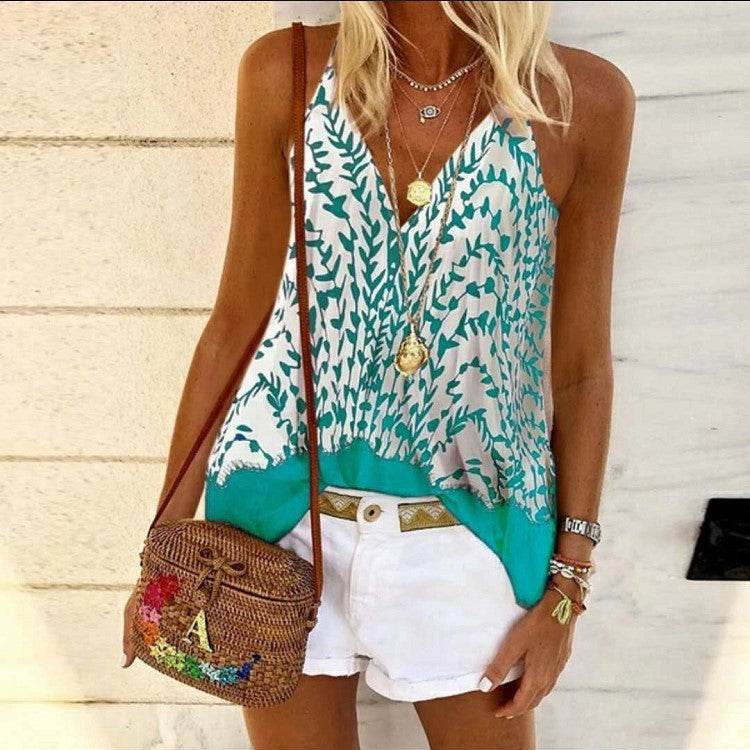 Sexy print camisole - Mubimart