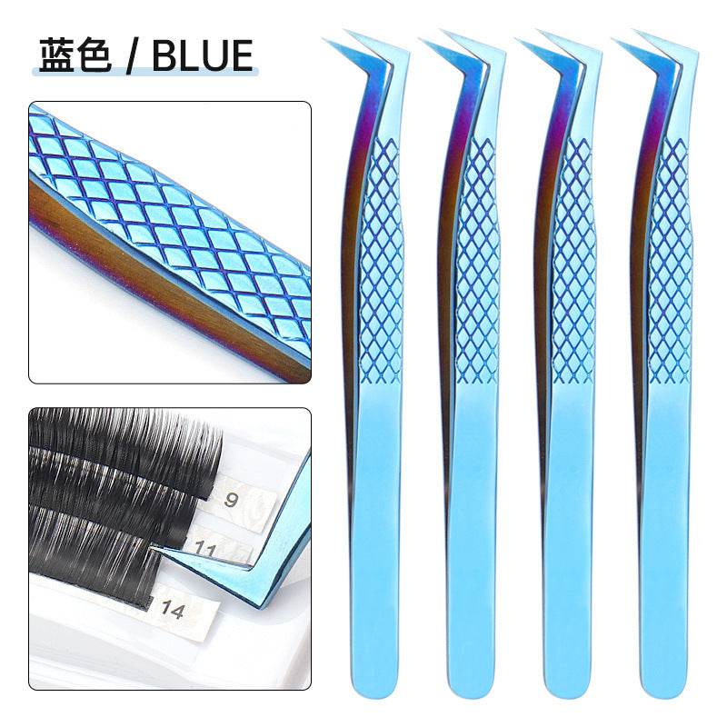 Grafting Eyelash Special Tweezers High Precision Fish Pattern Olecranon Tweezers Stainless Steel Eyelash Tweezers - Mubimart