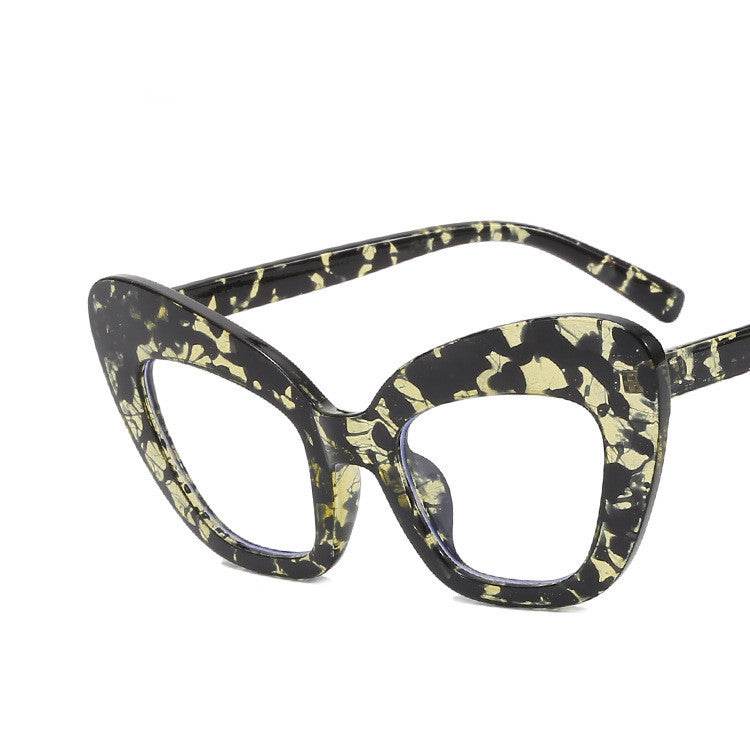 Ladies Fashion Cat Eye Sunglasses Personality Versatile Fashion Glasses Frames - Mubimart