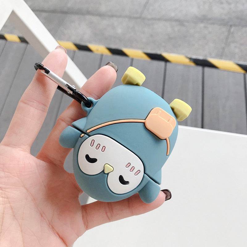Standing Cartoon Wireless Bluetooth Earphone Case - Mubimart