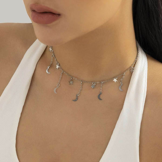 Simple Metal Chain Necklace For Women - Mubimart