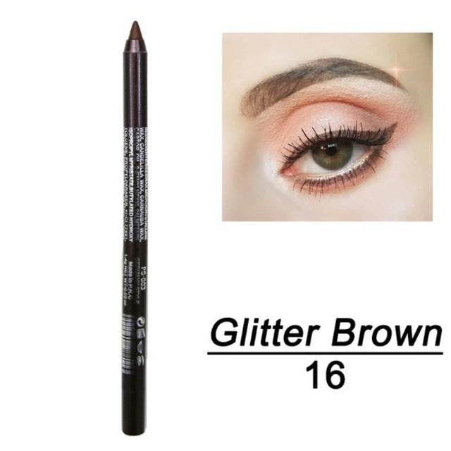 1 Pc Long-lasting Eyeliner Pencil Waterproof 14 Colors - Mubimart