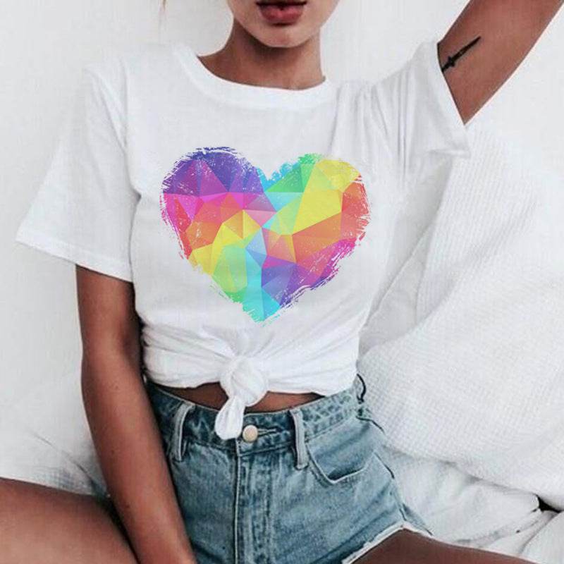 Women's T-shirt fashion plus size - Mubimart