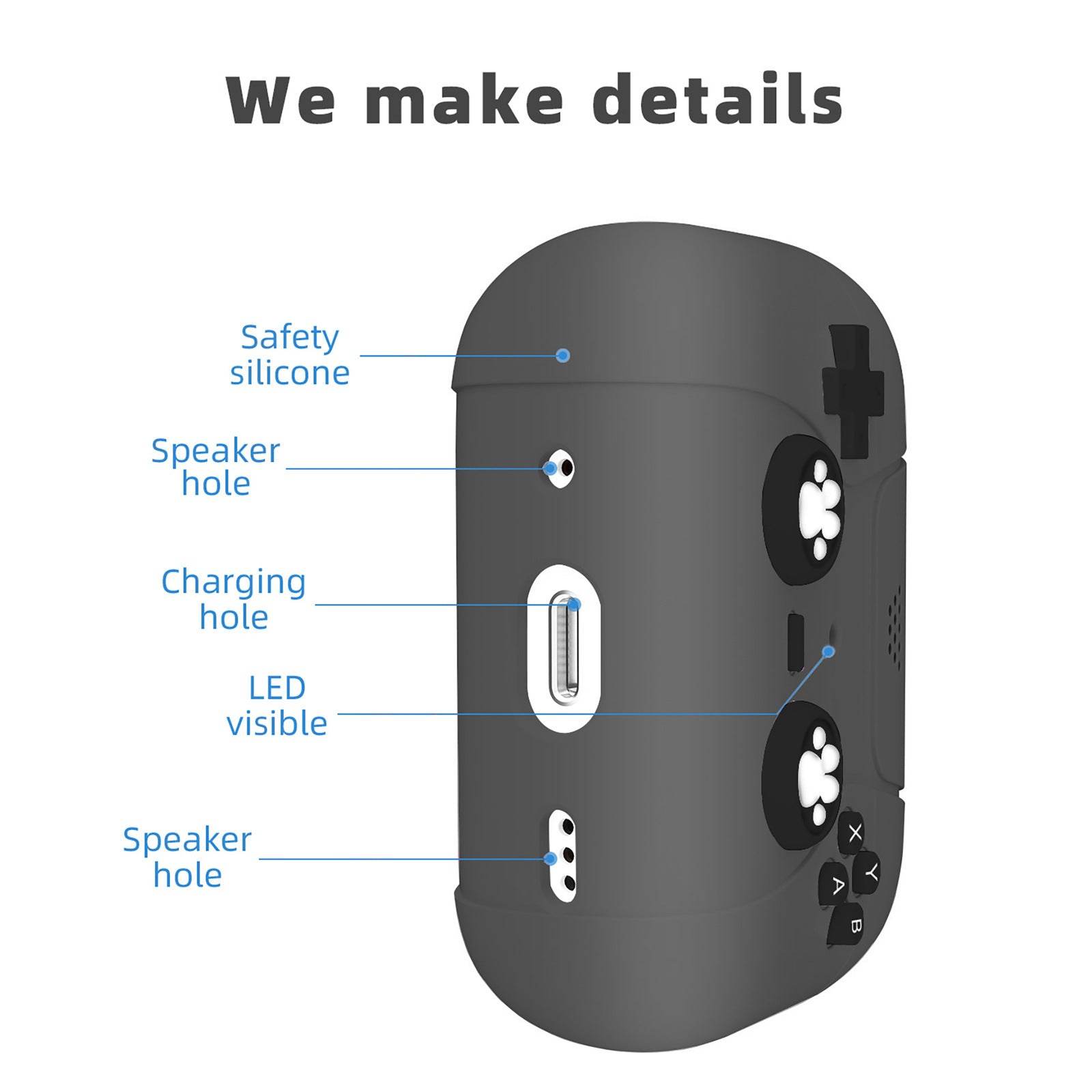 Cute Silicone Earphone Case Protective Case - Mubimart