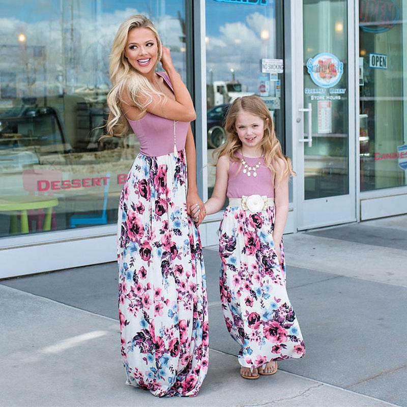 Printed maxi dress - Mubimart