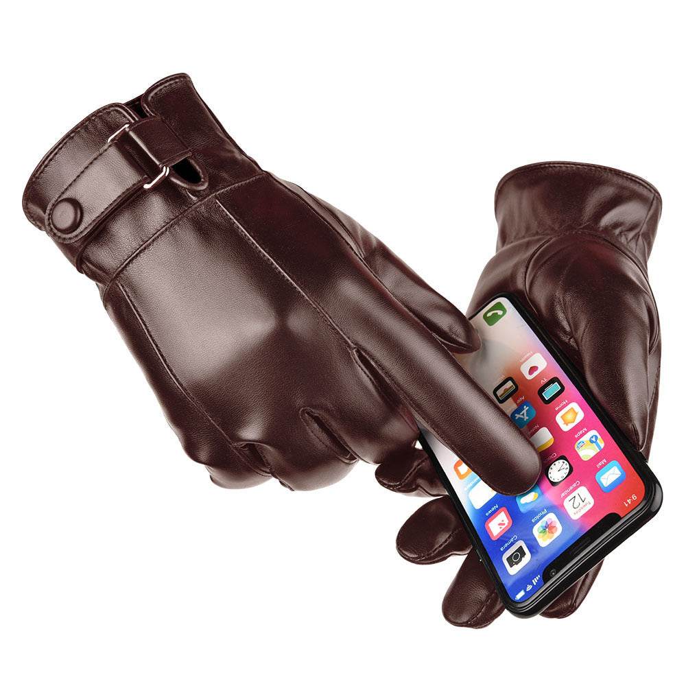 Korean wash leather gloves - Mubimart