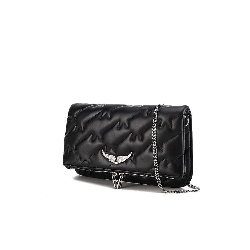 Crossbody Women Embroidered Chain Armpit Shoulder Bag - Mubimart