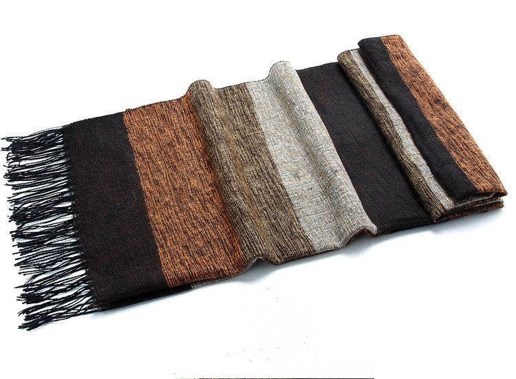 Stitching imitation cashmere scarves - Mubimart