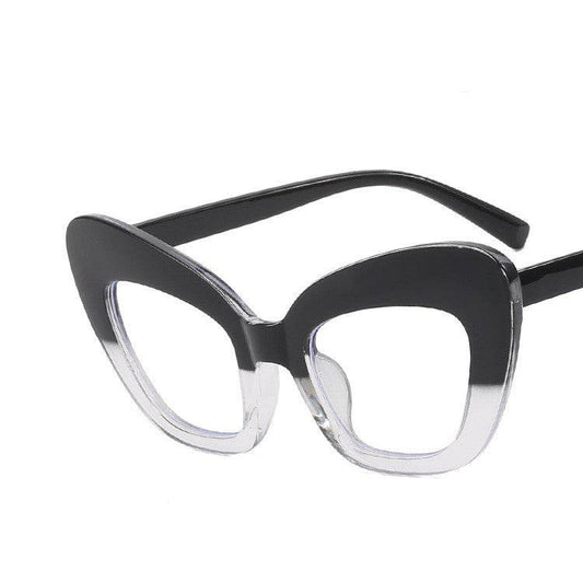 Ladies Fashion Cat Eye Sunglasses Personality Versatile Fashion Glasses Frames - Mubimart