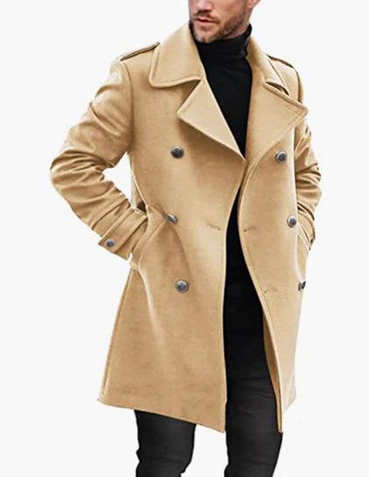 Woolen Men's Coat Autumn And Winter New Product Warm Padded Jacket - Mubimart